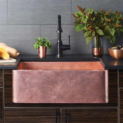 copper sink kitchen
