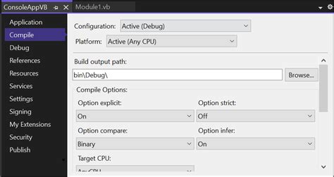 copy project properties visual studio