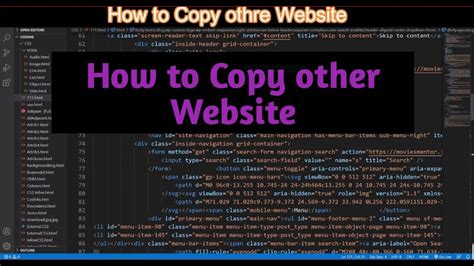copy source code of website online