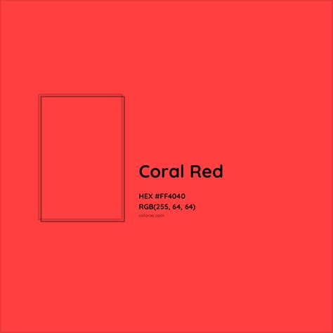 coral red colour code