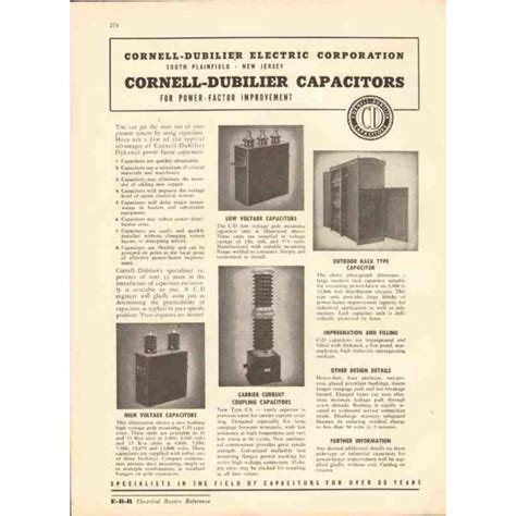 Cornell Dubilier Capacitor Catalog