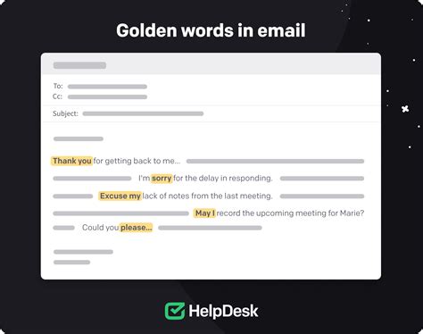 correct way to write an email