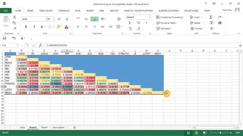 correlation in excel data analysis