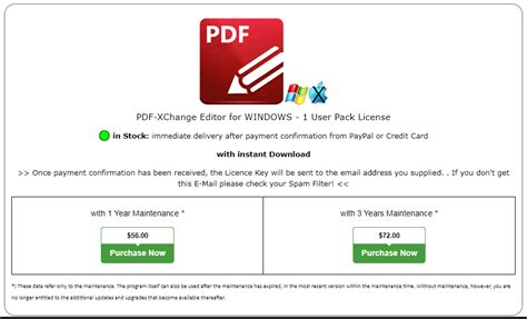 cost of pdf xchange editor