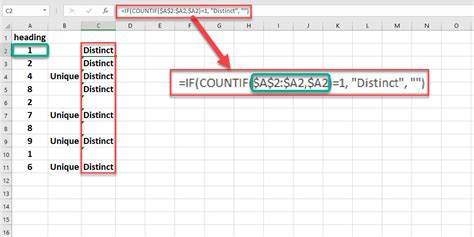 count how many distinct values in excel