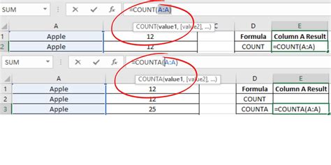 count how many times a value appears in a list excel