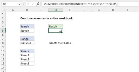 count multiple occurrences in excel