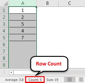 count number of rows in excel with a value