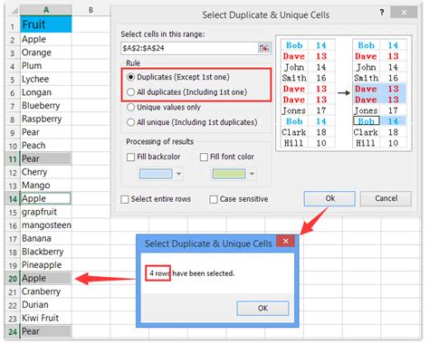 count occurrences of duplicate values in excel