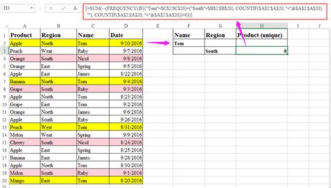 count unique dates in excel with multiple criteria