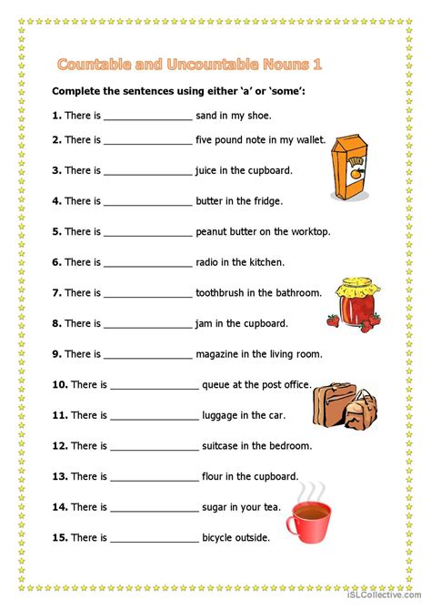 countable and uncountable nouns exercises pdf with answers intermediate