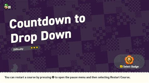 Countdown To Drop Down Walkthrough