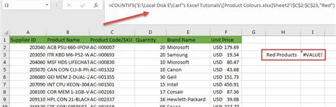 countif formula in excel not working