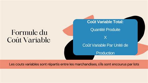cout variables calcul