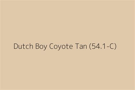 coyote tan code
