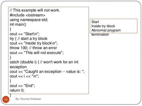 cpp exception handling