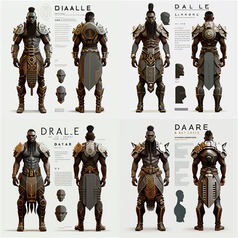 create a character sheet in midjourney