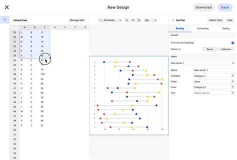create a dot plot generator