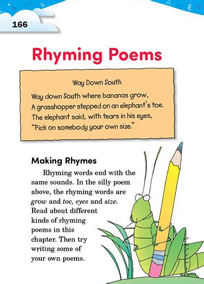 create a poem using rhyming words
