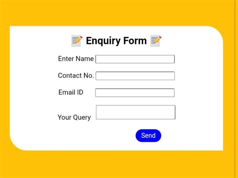 create a simple application enquiry form using html css and javascript