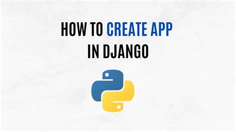 create a simple django app