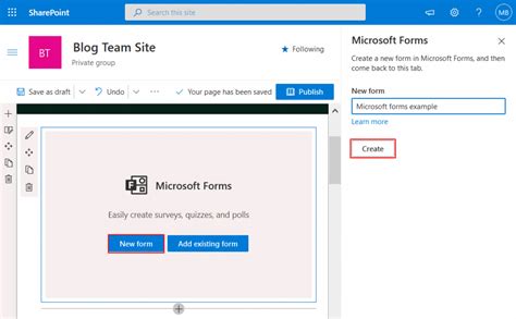 create a web form in sharepoint