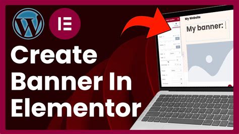 create banner in elementor