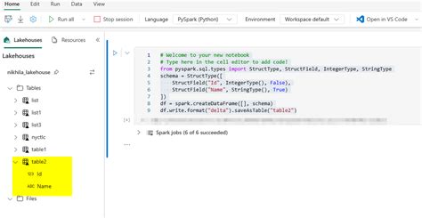 Create Catalog In Fabric Using Pyspark