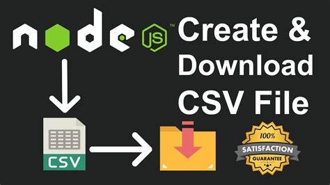 create csv file in node js