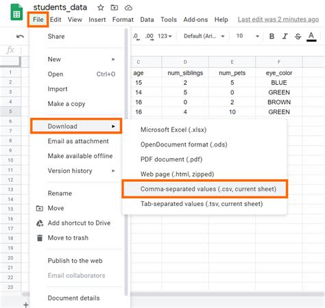 create csv file in r