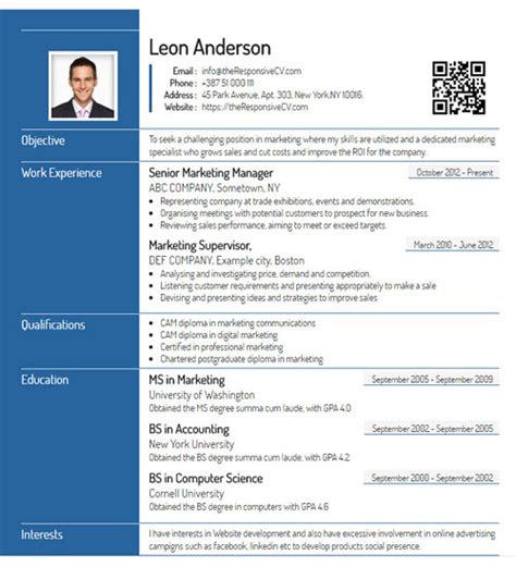 create cv from linkedin free