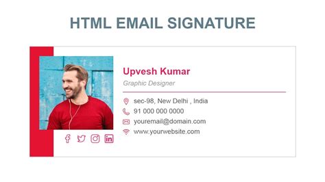 create email signature html