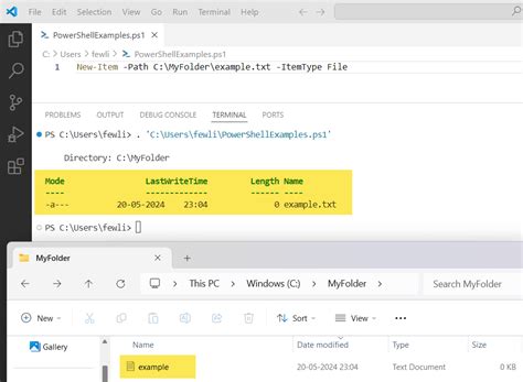 create empty csv file powershell