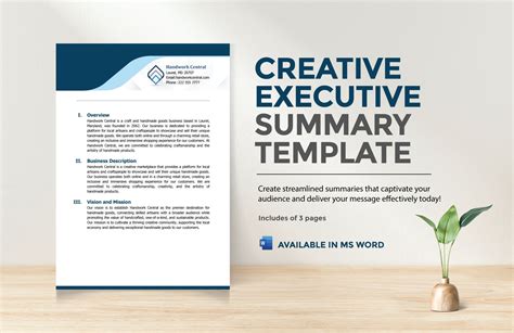 create executive summary in word