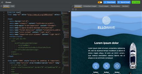 create html email template