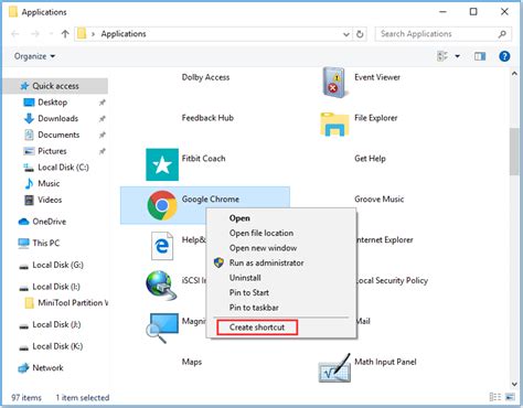 create keyboard shortcut to open application windows 10