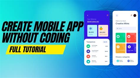 create mobile app without coding