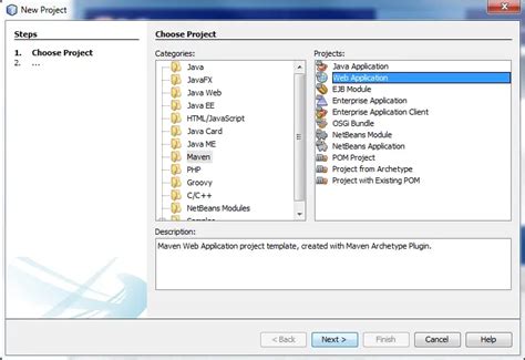create new project netbeans