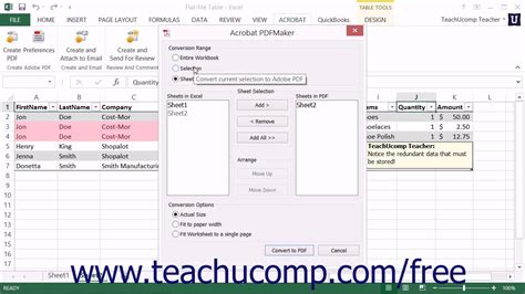 create pdf from word and excel