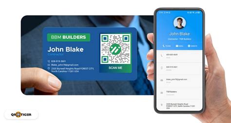 create personal qr code vcard