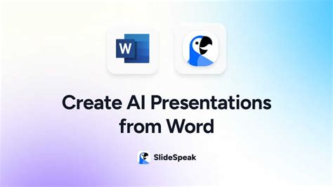 create powerpoint from word document with ai