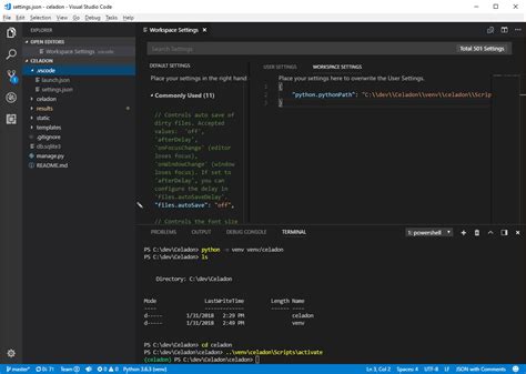 create python django project in visual studio code