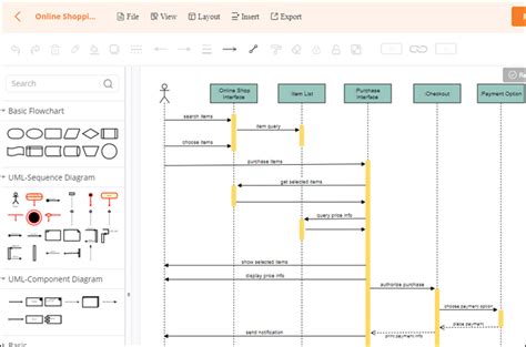 create sequence diagram online ai