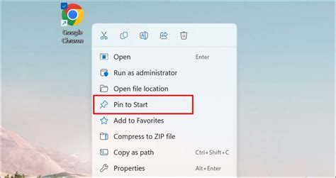 create shortcut in start menu windows 10 powershell