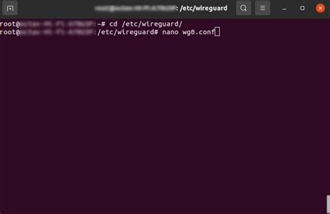 create wireguard config file ubuntu