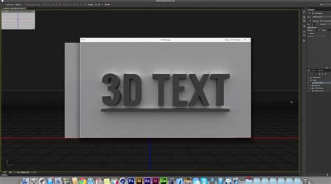 creating 3d text in photoshop cs6