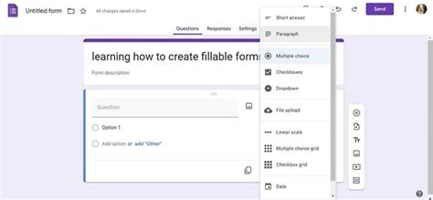 creating a fillable form in google docs