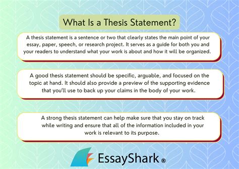 creating a good thesis statement