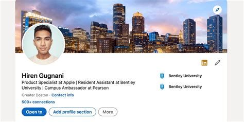 creating a linkedin profile for college students