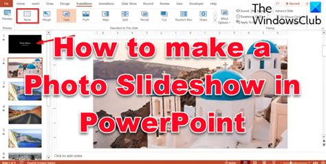 creating a photo slideshow in powerpoint